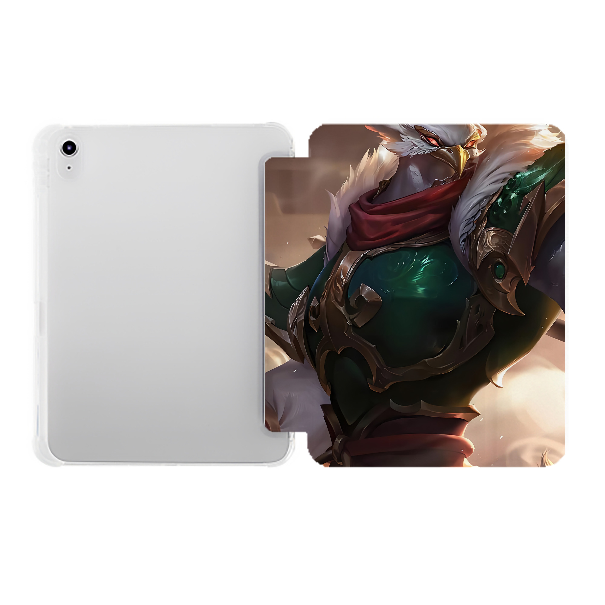 （画像用） リーグ・オブ・レジェンド League of Legends LOL IPad ケース ペン収納付き 三つ折りスタンド PUレザー×シリコン 対応機種9.5/10.5/10.9インチ